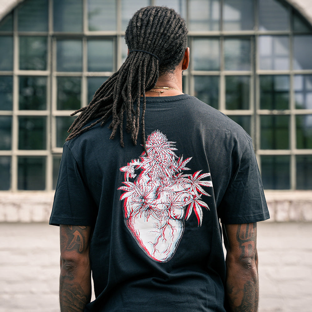 Canna Heart T-Shirt Oversized