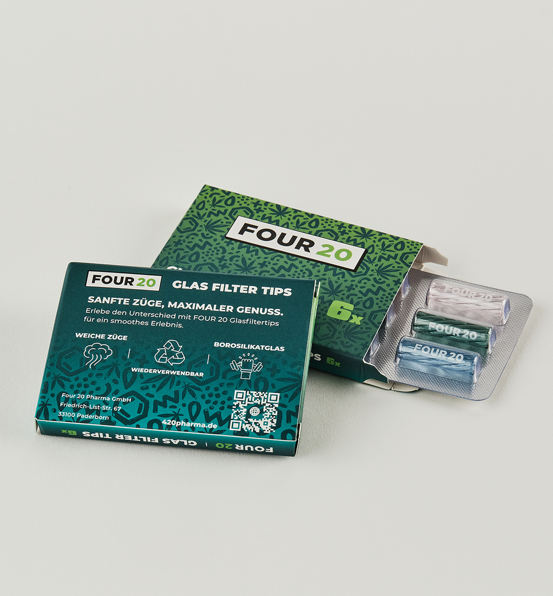 Four 20 Crystal Flow – Glas Filter Tips (6-Pack)