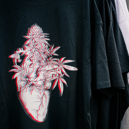 Canna Heart T-Shirt Oversized